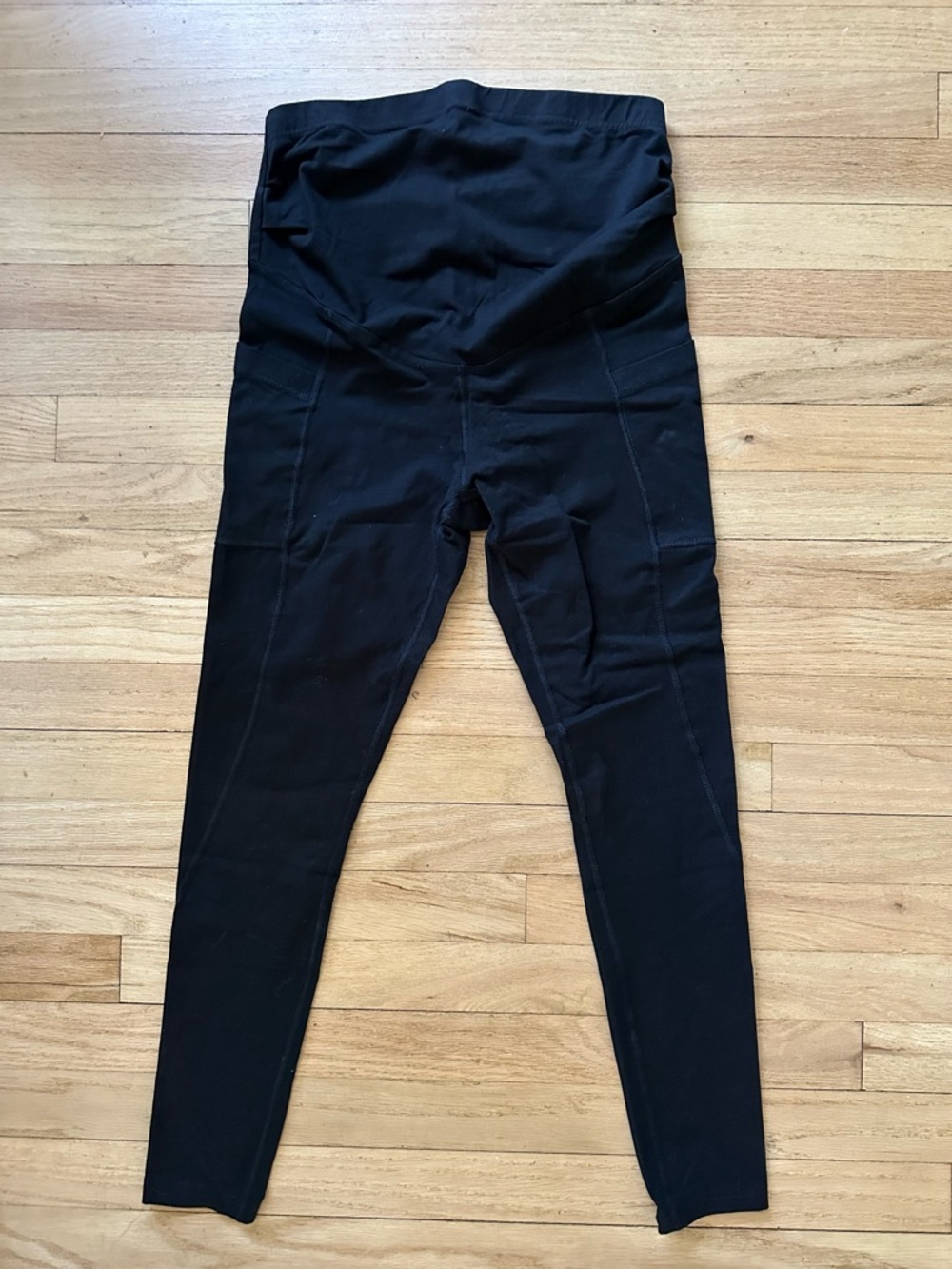 Pact Cotton Black Maternity Leggings